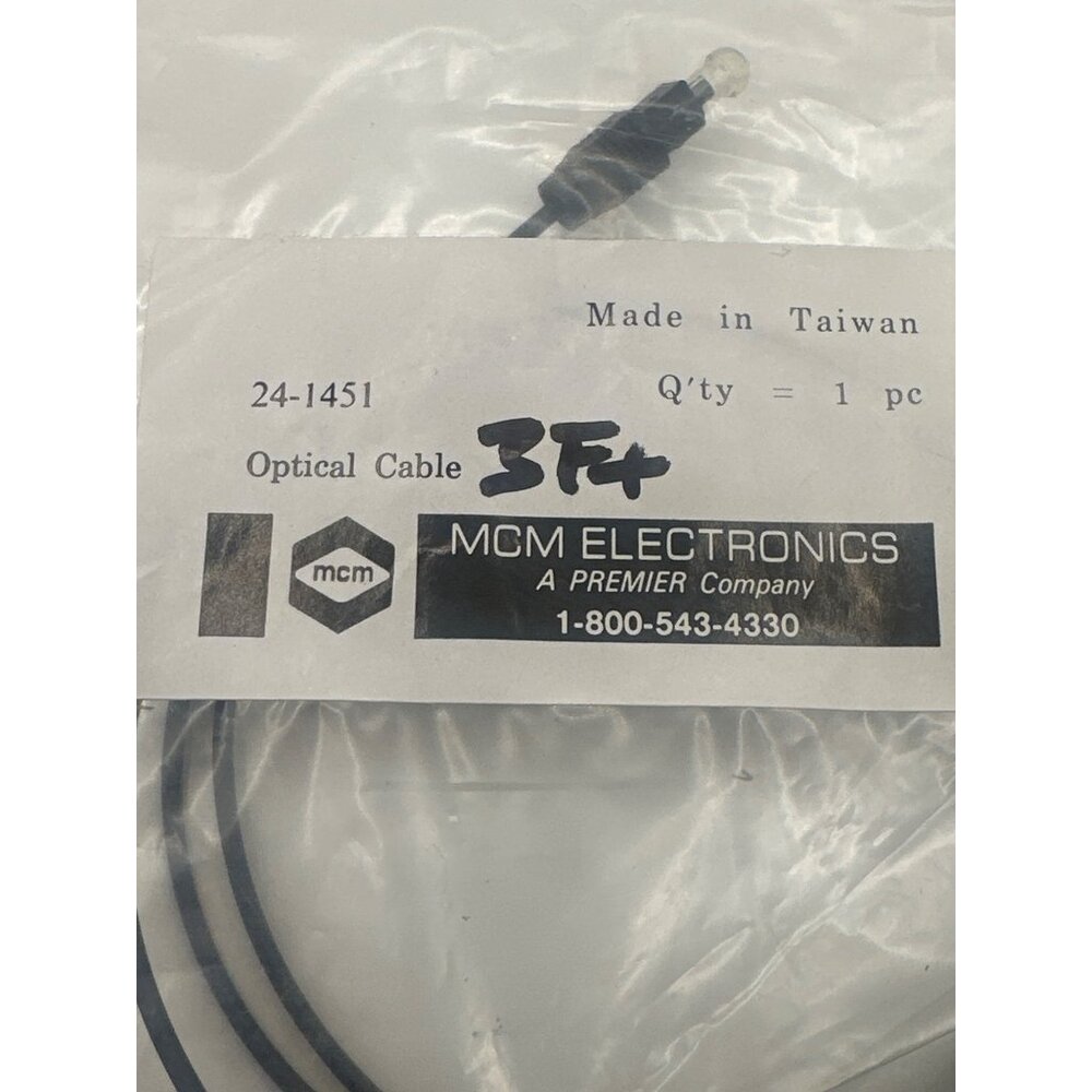 MCM Electronics 3 Ft , 6 feet and 9 feetOptical Cable For Audio & Video Connecti
